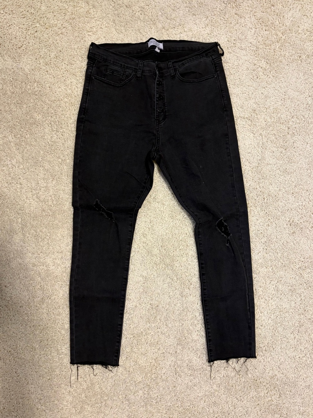 Judy Blue Black Button-Fly Skinny Jeans